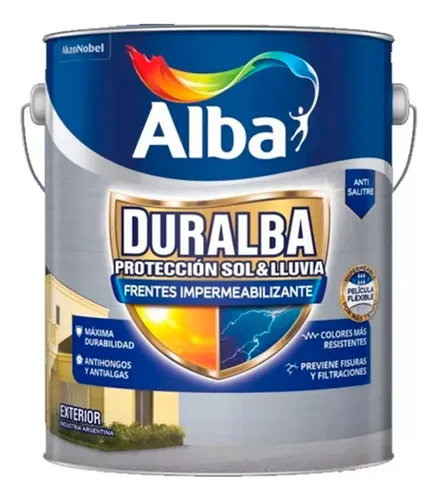 comprar Latex Alba Frentes Muros Impermeabilizate Duralba 4l Pintumm