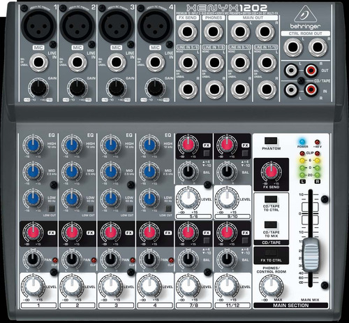 Imagen 2 de 3 de Behringer Xenyx 1202 Mezcladora 12 Entradas Y Phantom Power
