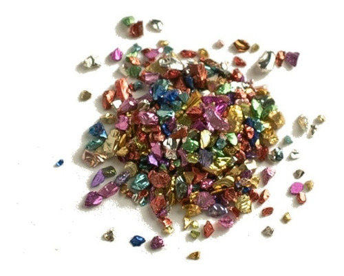Piedra Cristal Tritu Resina Art Decorativo 5 Gramos Color Mixto