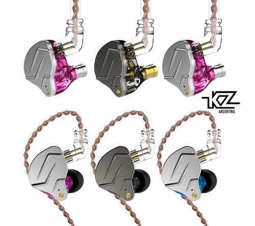 Imagen 1 de 6 de Auriculares In Ear Kz Zsn Pro 2 Vias Monitor Con Microfono 