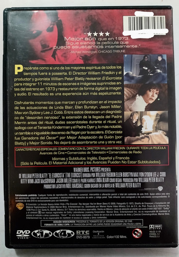 El Exorcista Dvd Original (Usado)