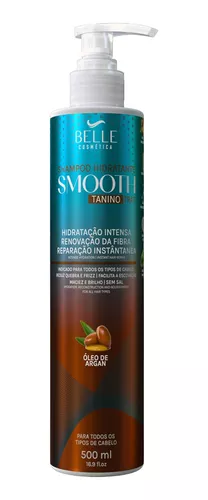 Shampoo Belle Cosmética Smooth Tanino Trat Pós Química 500ml