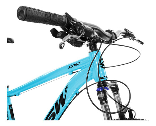 Bicicleta Mtb 29 Ksw Xlt100 12 Marchas Relação Shimano Deore Cor Azul/preto