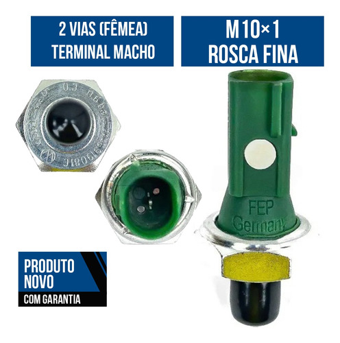 Interruptor Cebolinha Óleo Original Golf 1.6 Ea111 ( Verde )
