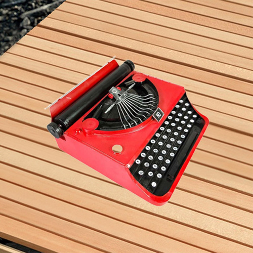 Máquina De Escribir Manual, Modelo Coleccionable, Rojo