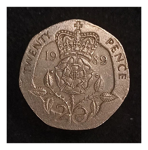 Gran Bretaña 20 Pence 1989 Muy Bueno Km 939