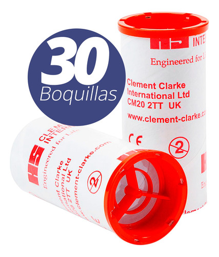 30x Boquilla Unidireccional Flujómetro Mini Wright Topmedic