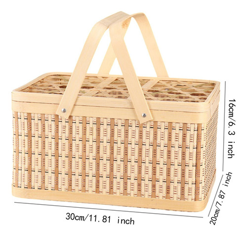 Cesta De Picnic Cesta Tejida Contenedor De Huevos Cesta