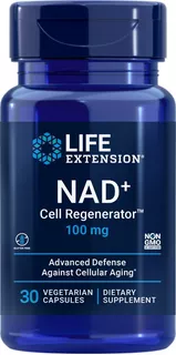 Life Extension, Nad+ 100mg, 30 Cápsulas, Regenerador Celular Sabor Sin Sabor