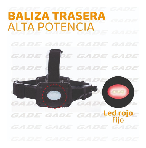 Linterna Minero Led Cabeza Vincha Led Cree Cob Con Led Rojo