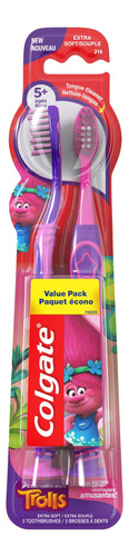 Colgate Cepillo De Dientes Para Nios, Trolls, Extra Suave (2