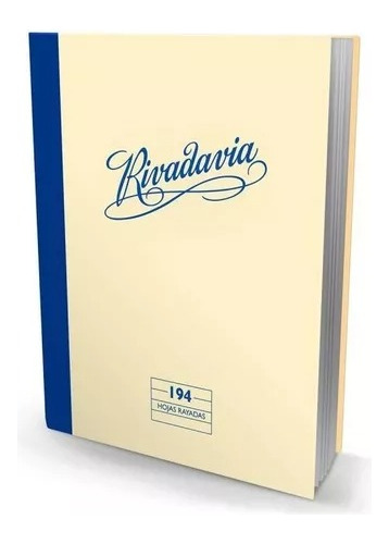 Cuaderno Rivadavia 16x21 Tapa Carton Dura 194 Hojas 