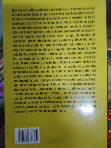 La Noche De Los Lápices - María Seoane (Usado)