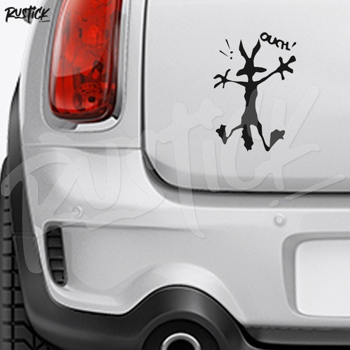 Calco Sticker Ploteo Coyote Caricatura Cartoon Tuning 20cm