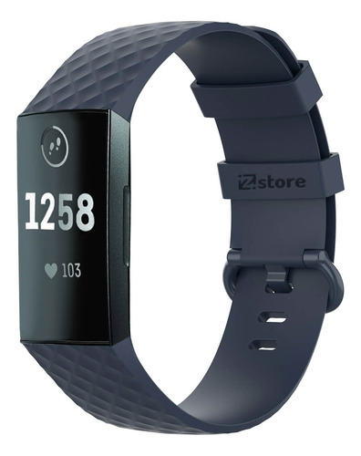 Correa Compatible Con Fitbit Charge 4 Azul Acero