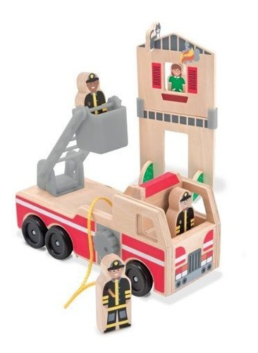 Melissa Y Doug Whittle World Fire Rescue Play Set