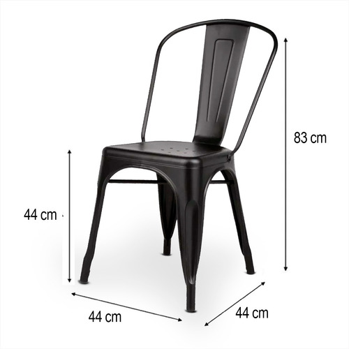Imagen 7 de 9 de Pack X8 Unidades Silla Tolix Vintage Hierro Reforzado