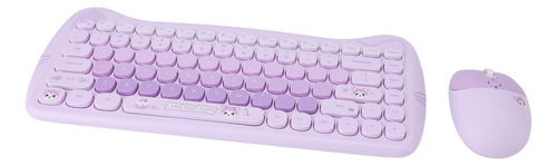 Conjunto De Teclado E Mouse 2.4g Sem Fio De 84 Teclas E 4 Te