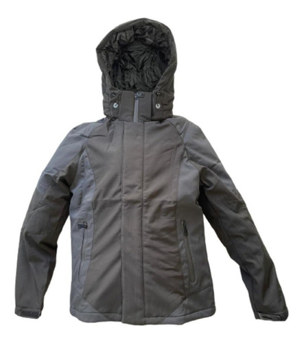 Parka Chaqueta Abrigo Hombre Impermeable Capucha Removible 