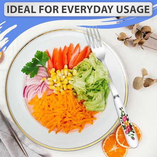 Cubiertos De Acero Inoxidable Para La Cena - 6pcs Tenedor De