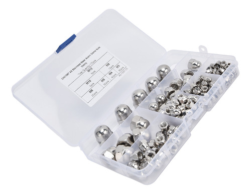 Caps Nuts, 170 Unidades, Tuercas De Acero Inoxidable 304 Con