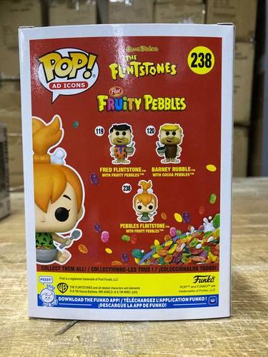 Pebbles Flintstone Con Cereal 238 Los Picapiedra Funko Pop