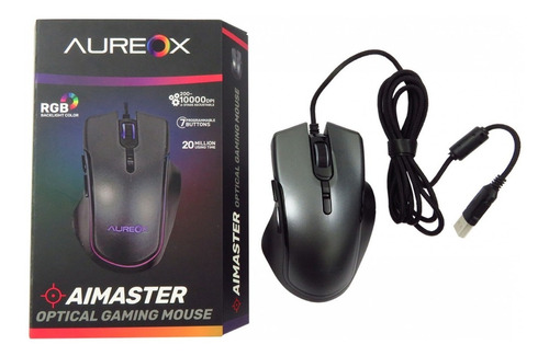 Mouse Gamer Rgb Optico Usb Aureox Aimaster Arxp-gm600
