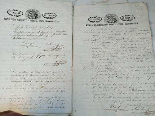 Documentos Antiguo 1865 Otros (Usado)