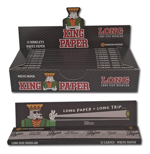 Display Papelillos King Paper Long Size 10 Booklets