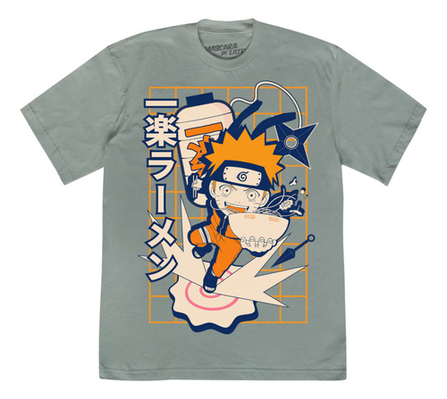 Playera Máscara De Látex Naruto Favorite Ramen Hombre