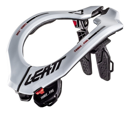 Protetor De Pescoço Infantil Leatt Brace Gpx 3.5 Motocross Cor Branco Preto