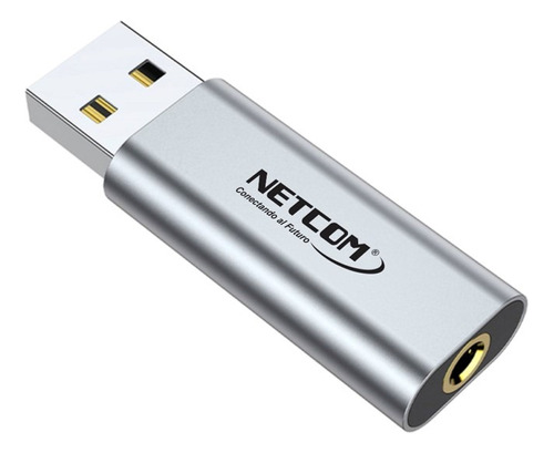 Adaptador Audio Y Micrófono Usb A 3.5mm Trrs 1 Canal Netcom