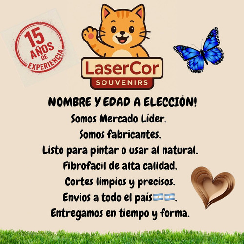 60 Souvenirs Fibrofacil Caballo Personalizado + 10 Centrales