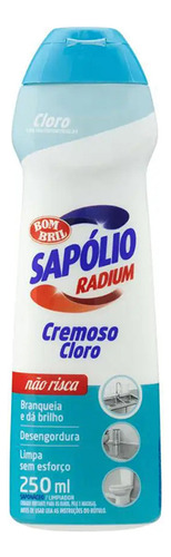 Saponáceo Sapólio Radium Cremoso Cloro 250ml Bombril Kit 3