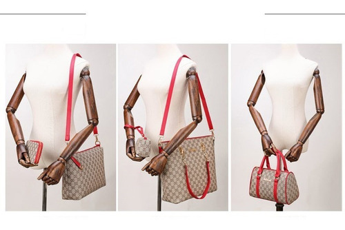 Imagen 6 de 7 de Set Bolso De Mano, Hombreo, Cruzado 6 Piezas