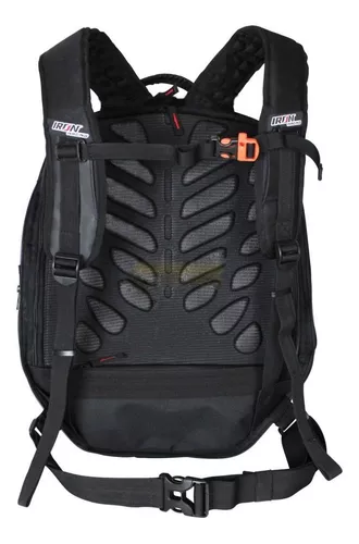 JFG RACING Mochila de motocicleta impermeable para hombre, mochila rígida  de fibra de carbono, bolsa grande impermeable para viajes, camping