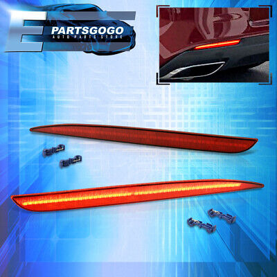 For 15-22 Chrysler 300c 300 Red Led Rear Bumper Reflecto Aac