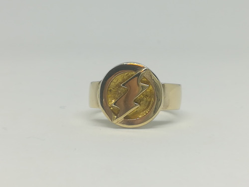 Anillo Flash Dc Comics Super Héroes Bronce A Medida Organa