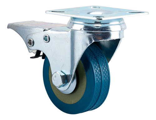 4 Ruedas Para Muebles Gadnic Giratorias 17 Mm Ruedas Azul acero