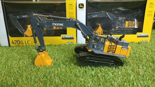 Miniatura Escavadeira John Deere 470g Lc 1/50 Amarelo