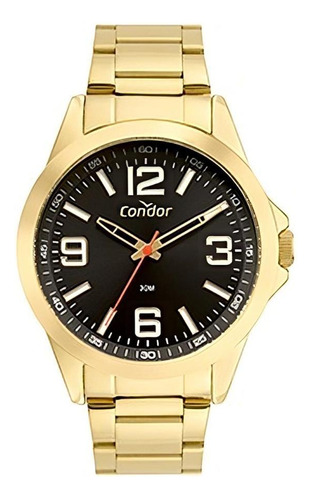 Relógio Condor Masculino Ref: Co2035nee/4p Esportivo Dourado