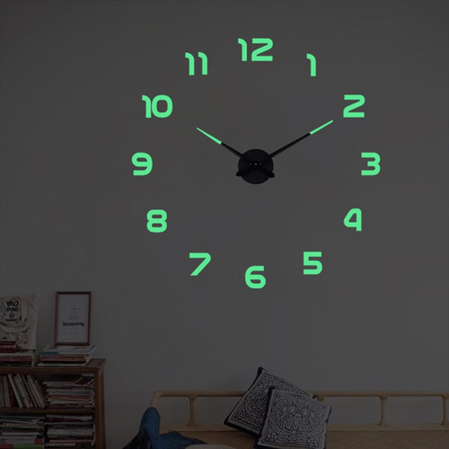 Imagen 2 de 10 de Reloj De Pared Cuarzo 3d Diy Acrílico Moderno Grande Nuevo