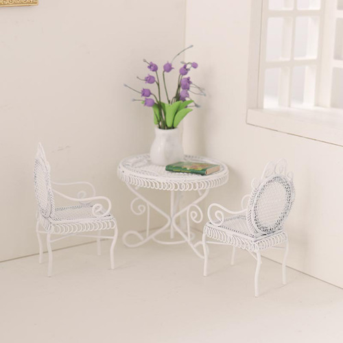 Set De Mesa De Comedor En Miniatura A Escala 1/12 Para Decor