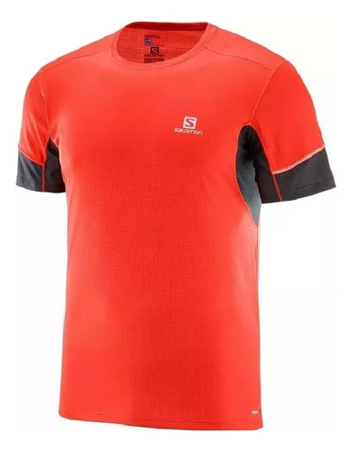 Remera Salomon Hombre Running Tecnica Fit Gym - Full Salas