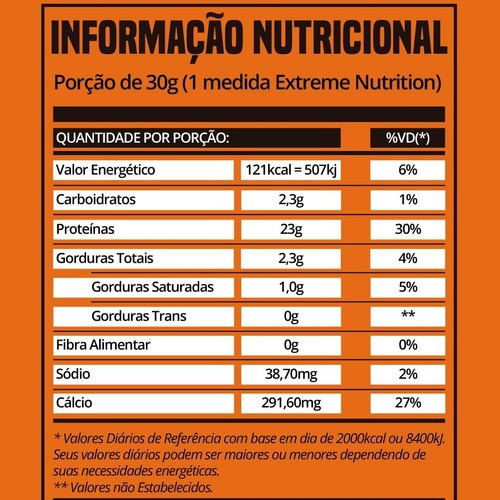 Imagem 5 de 6 de 100% Whey Protein Extreme Nutrition 1kg Suplemento Alimentar