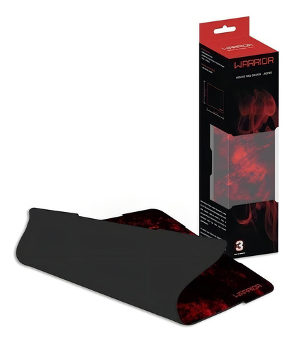 Mouse Pad Gamer Warrior Microfibra 5mm Flexivel 34cm