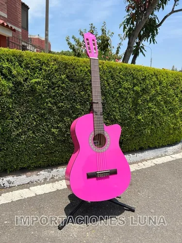 comprar Venta Guitarra Acustica Rosada Niña - Precio En Lima Peru