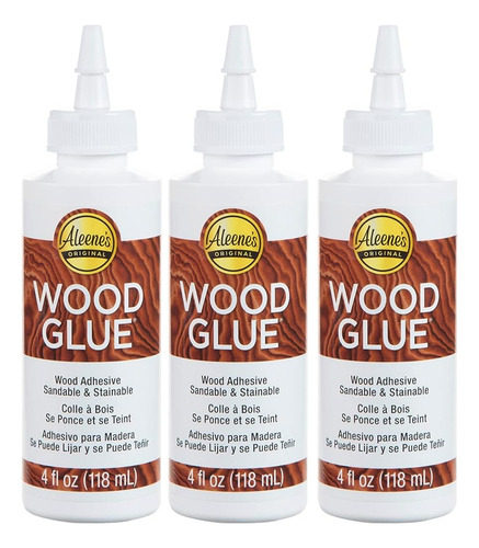 Aleene's 40645 Glue Wood Adhesive, 4 Fl Oz - 3 Pack, Multi