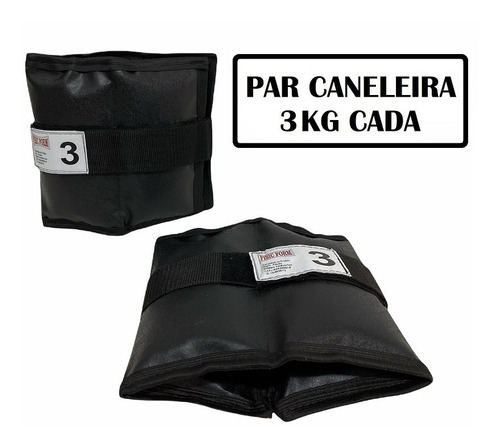 Tornozeleira De Peso 3 Kilos Par Profissional 