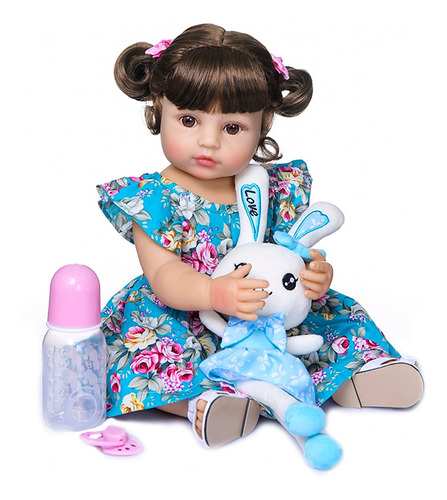 Imagen 3 de 8 de Decdeal - Muñeca De Silicona Para Bebé (55,8 Cm)